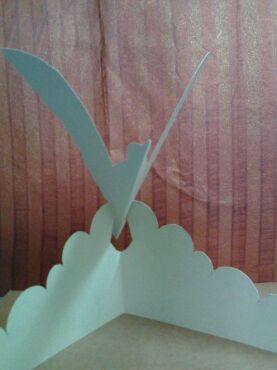 تلاش برای ساخت کارت کبوتر پرنده